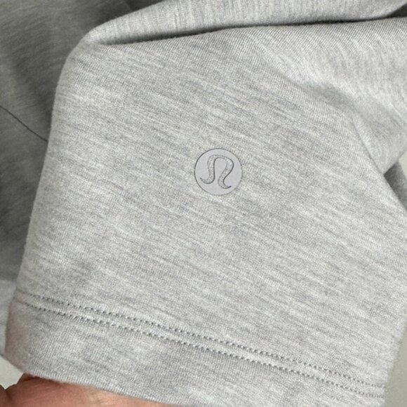 Lululemon Tuck & Gather Pullover Sweater Heather Grey Size 8 Crewneck Sweater - Picture 6 of 11
